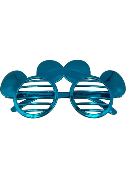 Parti Gözlük Plastik Camsız Panjur Minnie Şekilli Mavi 14X6 cm fiyatları