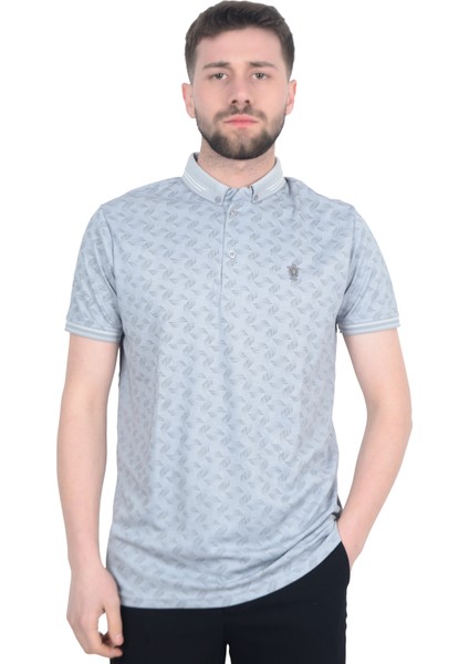 Cengiz Inler Geometrik Desen Erkek Polo Yaka T-Shirt indirimleri