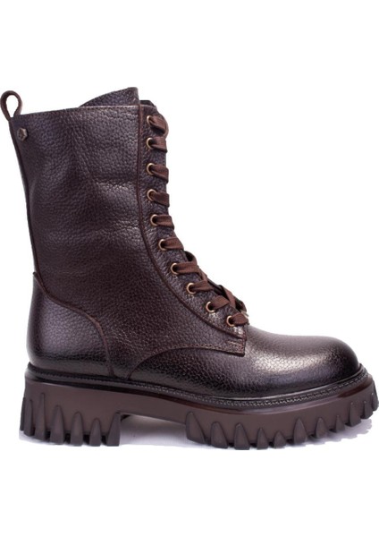 10224640 Sherly Kahve Ortopedik Günlük Deri Kadın Bot modelleri