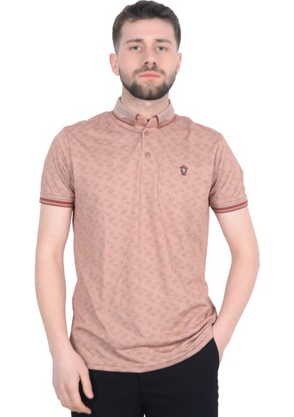 Cengiz Inler Geometrik Desen Erkek Polo Yaka T-Shirt indirimleri