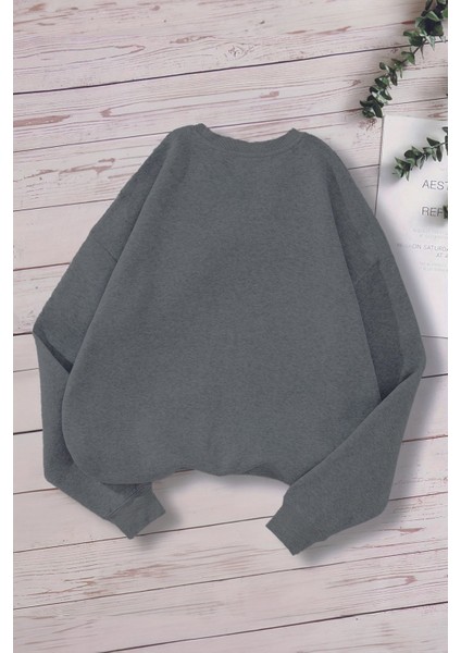 Yeni Sezon Gözlüklü Cute Dog Baskılı Oversize Kapüşonlu Çocuk Sweatshirt 14647 fiyatları