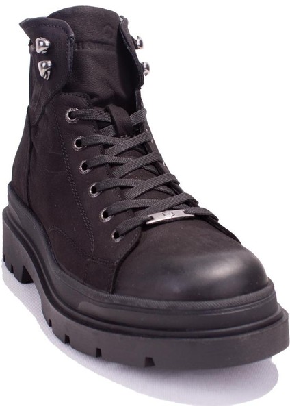 10224862 Siyah Ortopedik Günlük Deri Erkek Bot