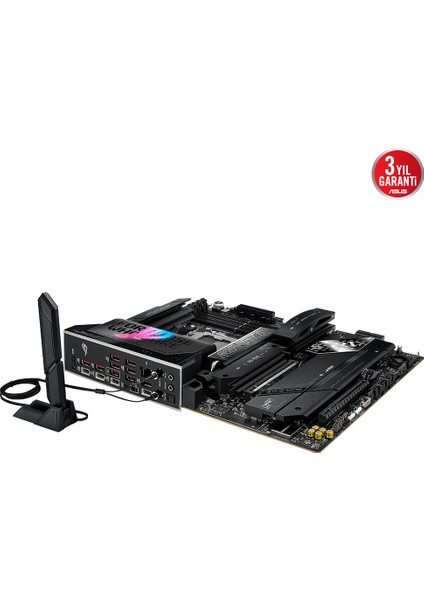 Rog Strıx X870E-E Gamıng Wıfı Amd X870 Am5 Ddr5 8000 HDMI 2xusb4 5x M2 Usb3.2 Wifi 7 + Bt Aura Rgb 5gbit Lan Atx 18+2+2 Güç Aşamaları, Çift Usb4, USB 20G Pd 3.0 ile 30W A Kadar USB Çıkışı