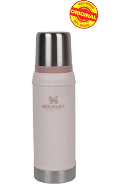 Klasik Vakumlu Paslanmaz Çelik Termos 0.75 Lt Açık Pembe ( Ömür Boyu Garanti )