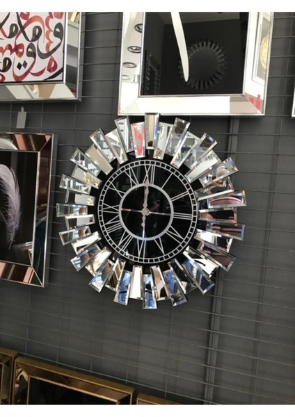 Elite Piyano Modeli Aynalı Saat - Lüx Tasarım Mimari Dokunuş