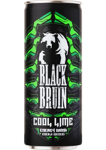 Black Bruin Cool Lime Aromalı Enerji Içeceği 250ml x 12'li