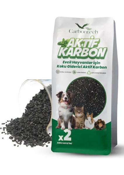 Kedi ve Köpek Kumu Koku Giderici Aktif Karbon 500 gr