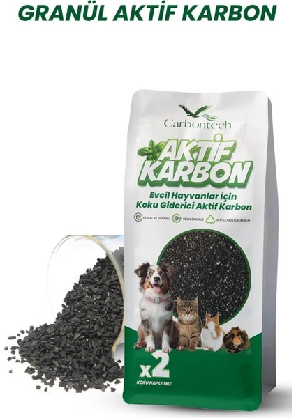 Kedi ve Köpek Kumu Koku Giderici Aktif Karbon 500 gr