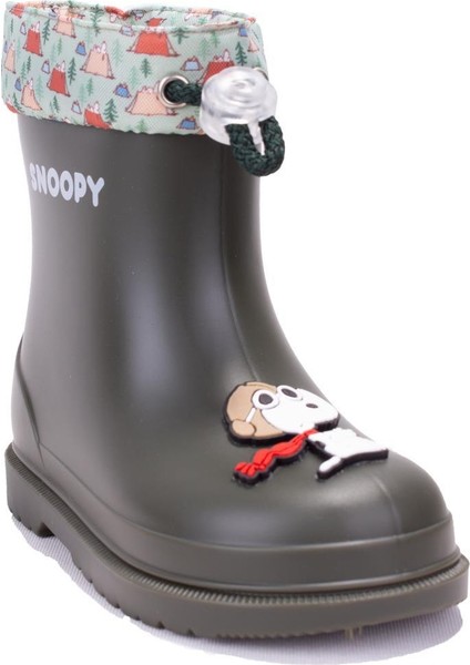 W10277 Bimbi Snoopy Haki Ortopedik Erkek Çocuk Çizme