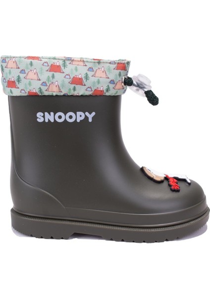 W10277 Bimbi Snoopy Haki Ortopedik Erkek Çocuk Çizme