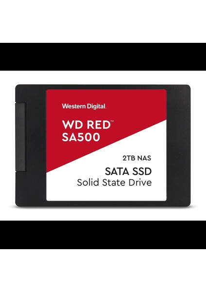 Wd Red SA500, WDS200T2R0A, 2tb, 560/530, Server ve Nas Için Enterprise, 2,5 " Sata, SSD
