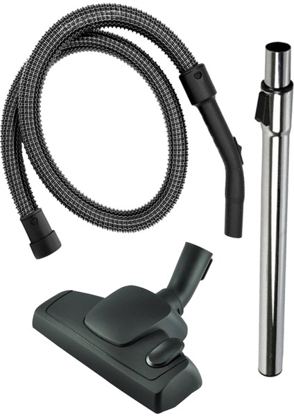 Arçelik S 7620 Uyumlu Çelik Telli Süpürge Hortum Komple Seti 3'lü