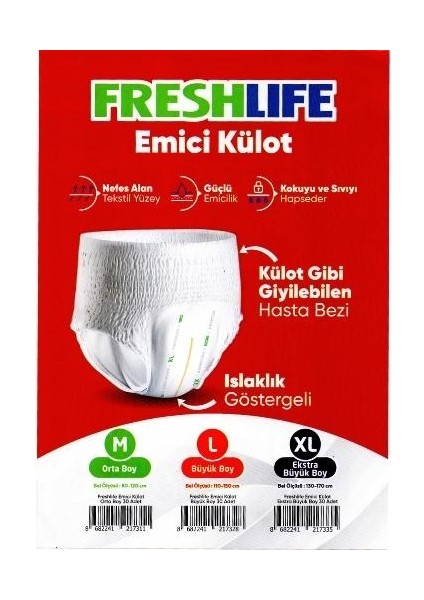 Emici Külot M (Orta Boy) 120 Adet