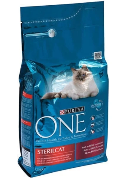 Sterilised Sığır Etli Kısırlaştırılmış Kedi Maması 1,5 kg