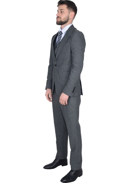 Cengiz Inler Desenli Yelekli Erkek Takım Elbise modelleri