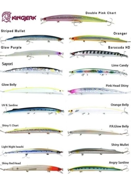 Kingjerk Sinking 19CM 34GR Maket Balık 151 Lime Candy