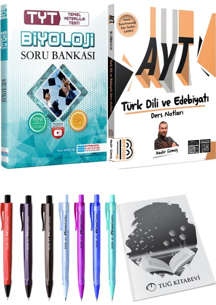 2025 AYT Türk Dili Ve Edebiyatı Ders Notları - Evrensel TYT Biyoloji Çözümlü Soru Bankası + Hediyeli