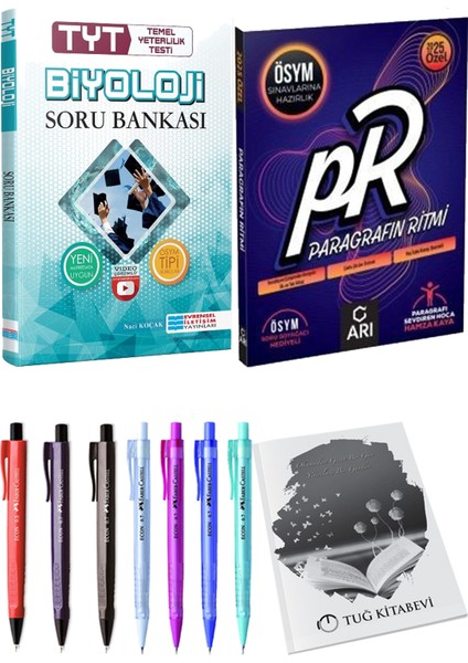 2025 Paragrafın Ritmi - Evrensel TYT Biyoloji Çözümlü Soru Bankası + Hediyeli