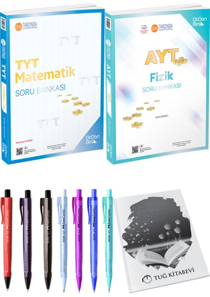 2025 AYT Fizik Soru Bankası - 2025 TYT Matematik Soru Bankası + Hediyeli