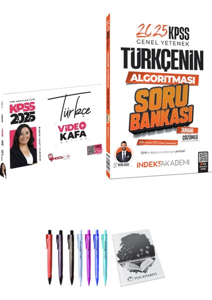 2025 KPSS Türkçenin Algoritması Soru Bankası - Hoca Kafası 2025 KPSS Türkçe Video Kafa Notlar + Hediyeli