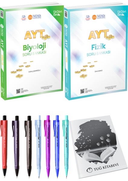 2025 AYT Fizik Soru Bankası - 2025 AYT Biyoloji Soru Bankası + Hediyeli