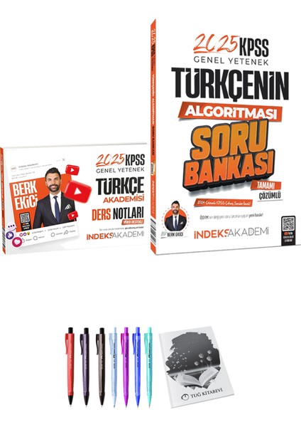 2025 KPSS Türkçenin Algoritması Soru Bankası - 2025 KPSS Türkçe Akademisi Video Ders Notları + Hediyeli