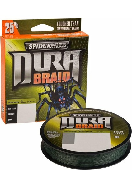 Spiderwire Dura Braid 135M Moss Green Örgü Ip 0.15MM