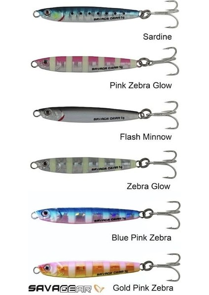 3D Slim Minnow 5 gr 4,6 cm Jig Pınk Glow Zebra
