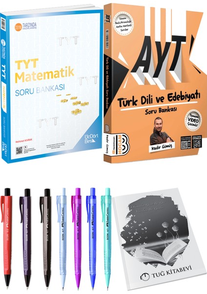 2025 AYT Türk Dili Ve Edebiyatı Soru Bankası - 2025 TYT Matematik Soru Bankası + Hediyeli
