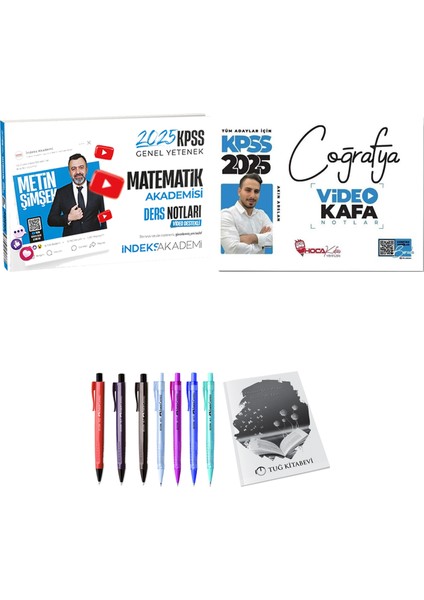 Hoca Kafası 2025 KPSS Coğrafya Video Kafa Notlar - 2025 KPSS Matematik Akademisi Video Ders Notları + Hediyeli