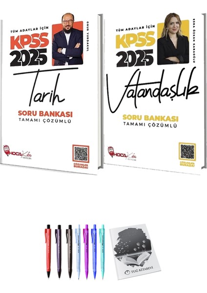 Hoca Kafası 2025 KPSS Vatandaşlık Soru Bankası - Hoca Kafası 2025 KPSS Tarih Soru Bankası + Hediyeli