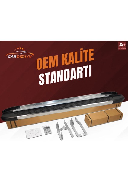 Car Dizayn Citroen C4 Cactus Alüminyum Yan Basamak Marşpiyel Koruma 2014>2015>2016>2017>2018>2019>2020>2021>2022>2023>2024