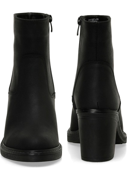 24K-627 4Pr Siyah Kadın Topuklu Bot indirimleri