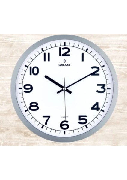 Vip House Galaxy Gri Yuvarlak Duvar Saati
