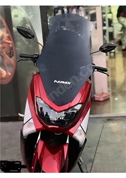 Aras Yamaha Nmax 125 ,155 Ön Siperlik Camı ,72 cm Uzun Tur Camı Füme 2015-2020 -Arasmoto