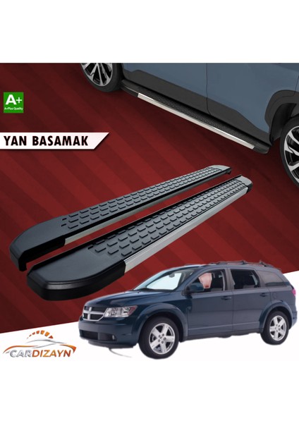 Dodge Journey Alüminyum Yan Basamak Marşpiyel Koruma 2009>2010>2011>2012>2013>2014>2015>2016>2017>2018>2019>2020>2021>2022>2023>2024