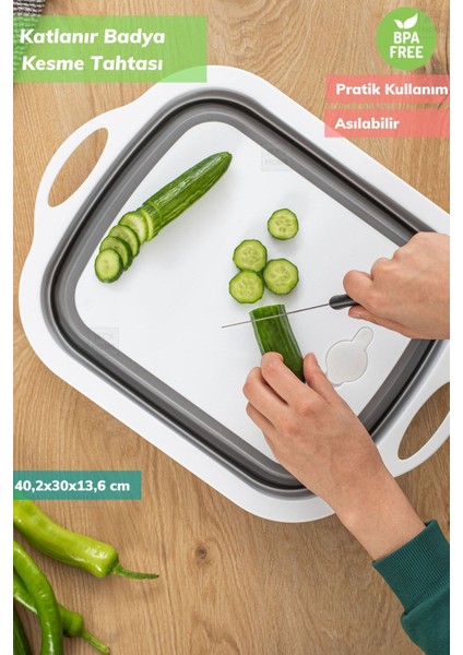 2in1 Katlanır Kesim Panosu / Katlanır Badya