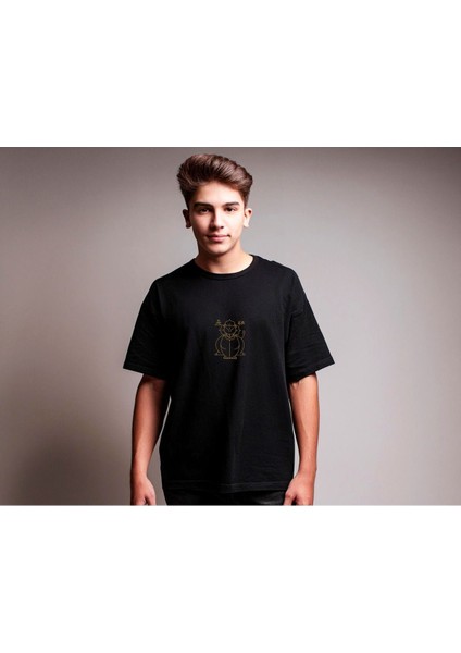 Leo - Aslan / Oversize T-Shirt / Erkek