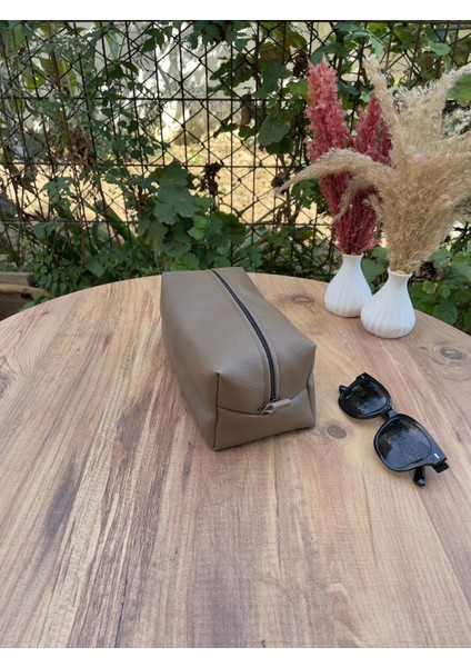 Deri Makyaj Çantası modelleri