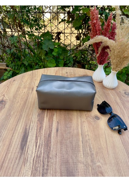 Deri Makyaj Çantası