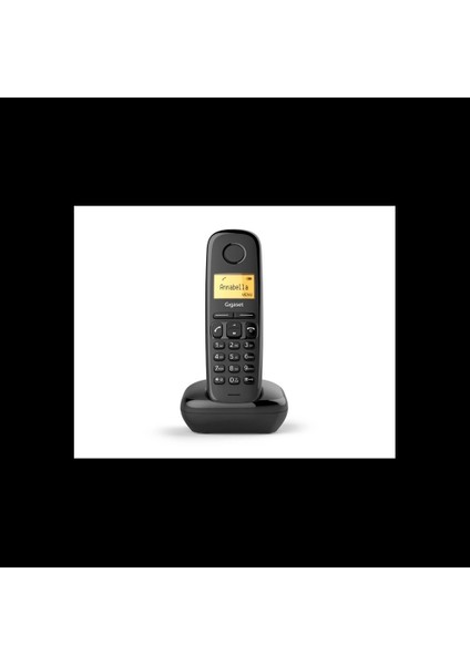 Gıgaset A170, Dect Telefon, Siyah, 18 Saat Konuşma, 200 Saat Bekleme, 50 Kişilik Rehber