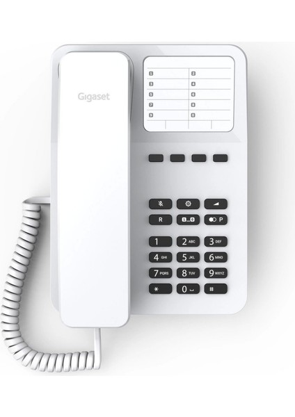 Gıgaset DESK400, Masa Üstü Telefon, Beyaz, 10 Hızlı Arama Tuşu, Tekrar Arama, Işitme Cihazı Uyumu, 3 Ayarlanabilir Zil Sesi fırsatları