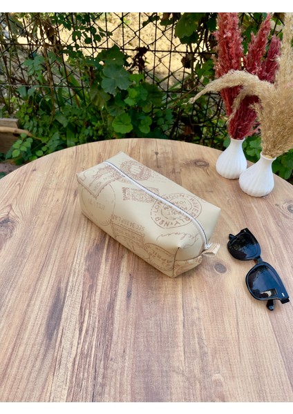 Deri Makyaj Çantası