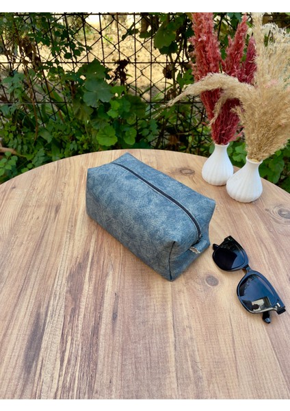 Deri Makyaj Çantası