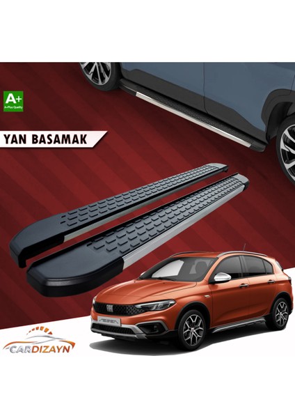 Fiat Egea Cross Alüminyum Yan Basamak Marşpiyel Koruma 2020>2021>2022>2023>2024>2025