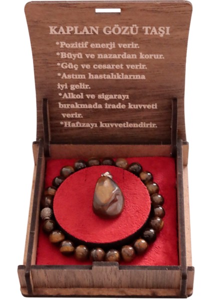 Kaplangözü Taşlı Bileklik & Kolye Set - Doğal Şıklık ve Ruhsal Denge