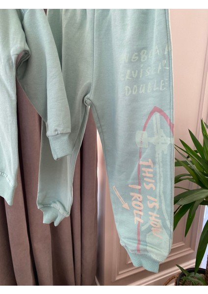 Babyaden Skate Board Yeşil Şardonsuz Ince Mevsimlik Erkek Çocuk Bebek Okul Eşofman fırsatları