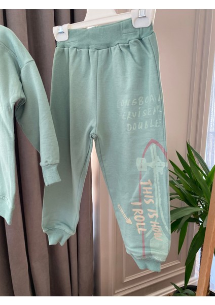 Babyaden Skate Board Yeşil Şardonsuz Ince Mevsimlik Erkek Çocuk Bebek Okul Eşofman indirimleri