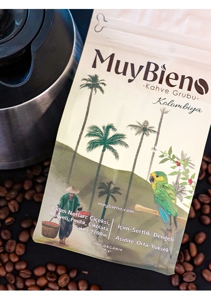 Muybieno Kolombiya Medellin Supremo Öğütülmüş Kahve