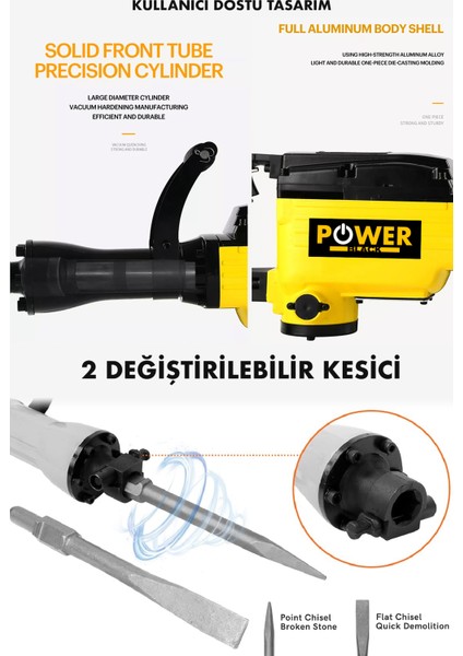 Power Black Germany Professional Büyük Tip Kırıcı 16 kg Hilti